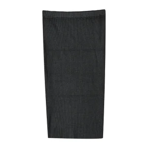 Women’s Custom Spring Summer Low Waist Straight Back Slit Foil Print Computer Knitted Sweater Skirt