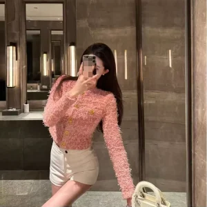 Women’s Customized Cardigan Autumn Winter Casual Outer Knit Sweater Blouse