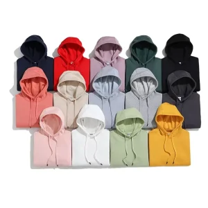 Women’s Denim Hoodie Trendy Casual Pullover Oversized Sweatshirt with Front Logo Design for Winter