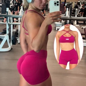 Women’s Eco-Friendly Seamless Yoga Workout Set Gym Activewear