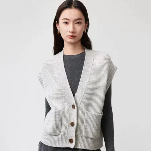 Women’s Elegant All Match Cardigan Autumn Wool Long Solid Color Interior Loose Casual Winter Coat Women’s Cardigans