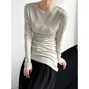 Women’s Elegant Irregular Slim Fit T-Shirt