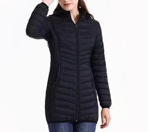 Women’s Elegant Winter Cotton Jacket Stand Collar Long Finished Processing for Work