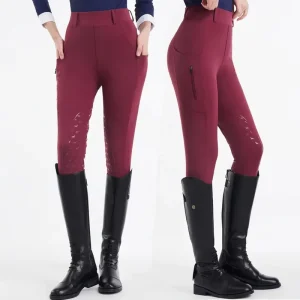 Women’s Equestrian Pants Tights Silicone Moisture Absorbing Quick Dry Horse Riding Female Sport Pants