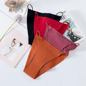 Women’s Everyday Physiological Thin Edge Sexy Menstrual Panties Breathable Nylon Cotton Material Eco Friendly Quick Dry