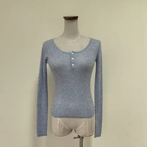 Women’s Extra Fine Merino Wool Knitted Pullover Crew Neck Long Sleeves Casual Breathable Winter Sweater