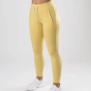 Women’s Fashion Joggers Pants with Elastic Waist Closure Custom Print Logo Solid Pattern Spring Knitting Tights