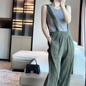 Women’s Fashion Jumpsuit Casual Patchwork Colour Jumpsuit Wide Leg Jumpsuit Women’s
