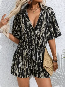 Women’s Fashion Jumpsuit Soft Waistband Loose Comfortable