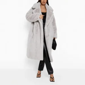 Women’s Fashion Luxury Faux Fur Long Winter Coat