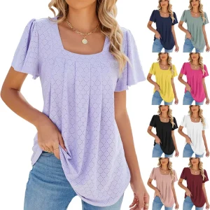 Women’s Fashion Puff Sleeve Casual Elegant Blouse Shirt