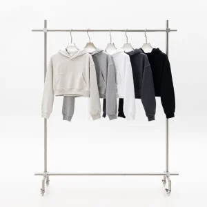 Women’s Fashionable Simples Hoodies Casual Short Cropped Sweatshirts Printed Hoodies for Autumn