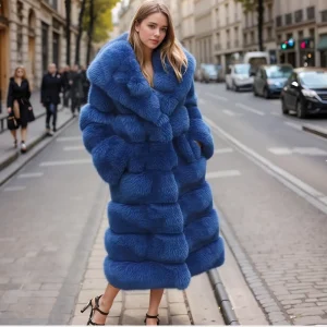 Women’s Faux Fur Jacket Thick 3xl Plus Size Long Winter Warm Overcoat