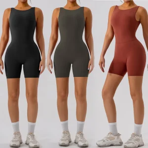 Women’s Fitness Activewear Jumpsuit Quick Dry Sports One Piece Jumpsuit Yoga Bodysuit