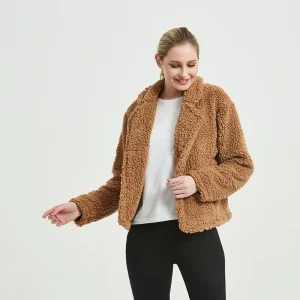 Women’s Fleece Fuzzy Full Zip Outdoor Recreation Polar Coat Winter Pockets Sherpa Jacket for Hiking Travel