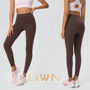 Women’s Front No Embarrassment Line Yoga Leggings Slim Back Waist Pockets Fitness Pants Outdoor Sports Abdominal Hips Coverage