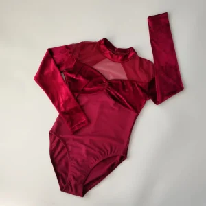 Women’s Girls Long Sleeves High Neck Dance Ballet Leotards