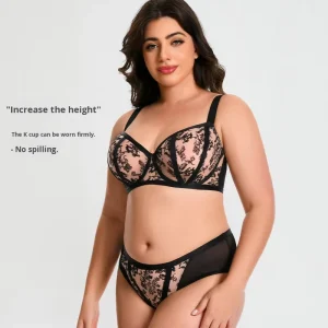 Women’s Gothic Underwear Lingerie Sexy Plus Size Half Cup Bra Custom Manufacturer