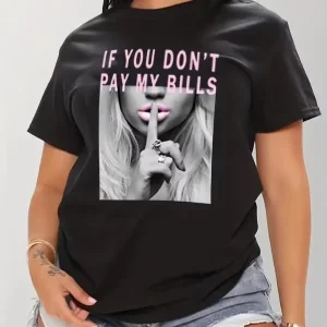 Women’s Graphic Round Neck Tee for Spring Casual Comfy Short Sleeve T-shirt for Summer Daily Wear Lady’s Clothes