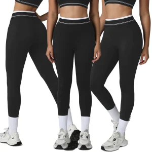 Women’s Gym Activewear Color Block High waisted Close fitting Hip lifting Workout Yoga Leggings
