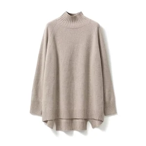 Women’s High Neck Cashmere Wool Winter Sweater Anti-Shrink Anti-Wrinkle