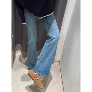 Women’s High Street Ripped Skinny Jeans Snow Wash High Waist 100% Cotton Leading Supplier Personalized Branding Hand