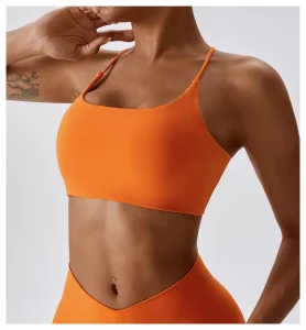Women’s High Support Four Stretch Cross Back Exercise Bra Gym Exercise Quick Drill Breathable Running Yoga Tank Top Sportswear