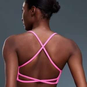 Women’s High Support Yoga Sports Bra Crisscross Straps Breathable Quick Dry Lightweight Removable Pads Front Gym Running Fitness