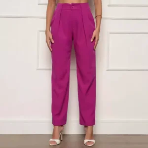 Women’s High Waist Casual Pants Comfortable Loose Trousers for Spring and Autumn