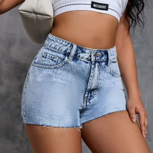 Women’s High Waist Denim Shorts Sexy Casual Summer Streetwear