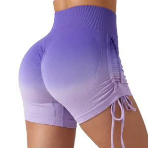 Women’s High Waist Elastic Shorts Four Way Stretch Breathable Quick Dry