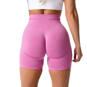 Women’s High Waist Seamless Gym Fitness Shorts Breathable Sportswear Butt Lift Solid Pattern for Yoga Run Wear