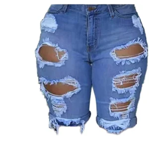 Women’s High Waist Summer Denim Jeans Shorts Colored Solid Sexy Street Nightclub Stripper Look XL Skinny Cut Design for Daily