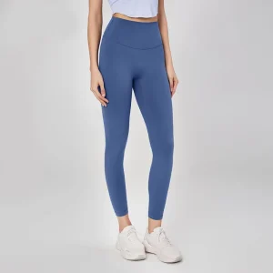 Women’s High Waist Yoga Leggings Spandex Nylon Quick Dry Breathable Gym Pilates Stretch Full Length Athletic Bottoms