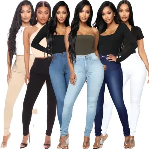 Women’s High Waisted Skinny Jeans Summer Stretchy Denim Casual Slim Fit Daily Wear Streetwear Party Outfits