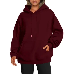Women’s Hoodie Custom Logo Print Full Sleeve Quick Dry Embroidered Hooded Collar Casual for Winter Anti-Shrink