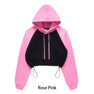 Women’s Hoodie Popular Cropped Tops Hoodie and Sweatshirts Custom Design Casual Young Girls Hoodies