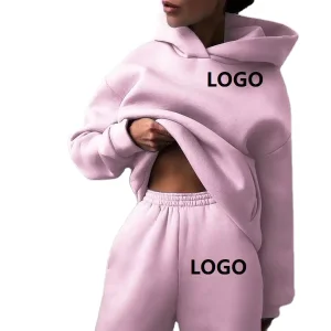 Women’s Hoodies 500g Fleece Thicken Loose Solid Unisex Oversized Basic Autumn Winter Women Sweatshirts Hooded Pullovers Fema