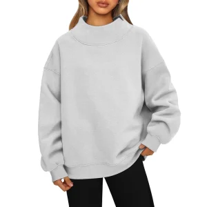Women’s Hoodies Sweatshirts Oversized Turtleneck Pullover Sweatshirts for Women Long Sleeve Casual Pullover Hoodie