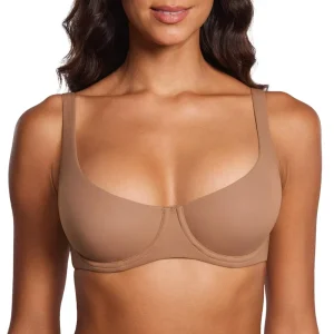 Women’s Inbarely Plus Plunge Bra Unlined Underwire Demi Balconette Bras Sujetador Sexy Para Mujer