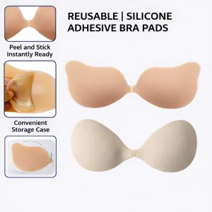 Women’s Intimates Invisible Silicone Sticky Bra Push up Strapless Adhesive Bra for Backless Dress