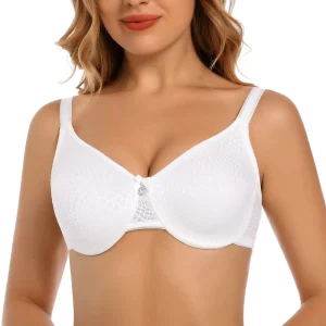 Women’s Intimates Solid Color Bras Underwire Big Breast Lingerie Plus Size 3/4 Cup Breathable Seamless Sexy Size