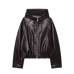 Women’s Jacket with Zipper Closure, Adjustable Hem, Elastic Trim, Long Sleeves, Hooded Style 6318038