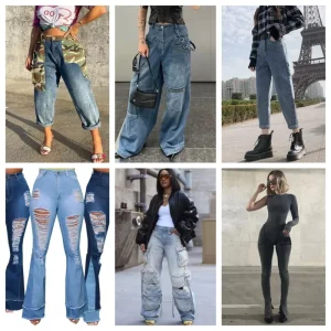 Women’s Jeans Flared Pants High Waisted Jeans
