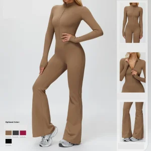 Women’s Jumpsuit Quick Drying Waterproof Lightweight Eco Friendly Plus Size Sweatsuit Spandex Nylon Full Length Stand Collar