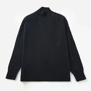 Women’s Korean Sheep Wool Women Sweater Long Sleeved Loose Autumn Knitted Winter Turtleneck Pullover