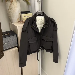 Women’s Korean Style Down Jacket Water Resistant Warm Winter Coat for Snow Outdoor Wear Lightweight and Stylish Casual Outerwear