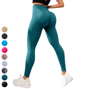 Womens Leggings Sexy Line Butt Lift Sports Legging High Waist Stretch Gym Fitness Pants Women Seamless Yoga Leggings