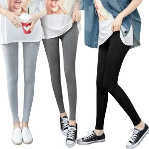 Women’s Leggings Thin Outerwear Spring Autumn Cropped Pants Tight Spandex Mid Waist Slimming Factory
