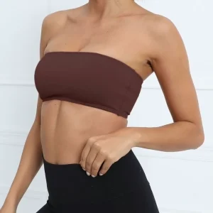 Women’s Lightweight Breathable Removable Pads Light Support Sports Bra for Yoga Gym Running Workout Bandeau Bra
